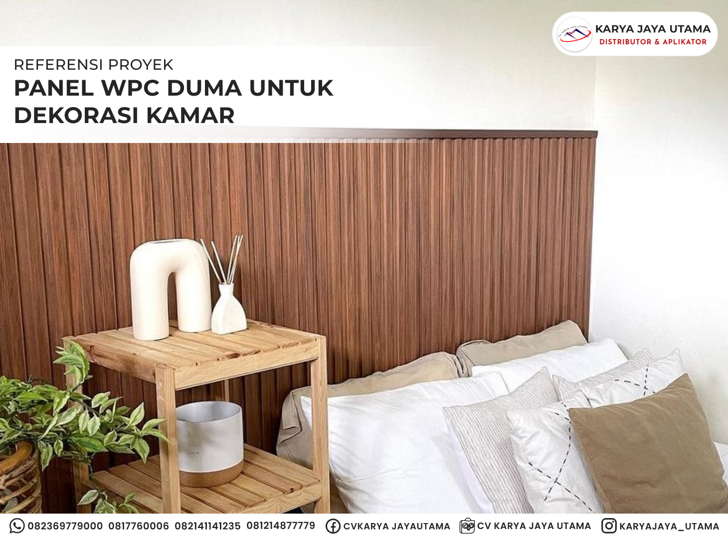 Referensi Proyek: Panel WPC Duma untuk Dekorasi Kamar Tidur