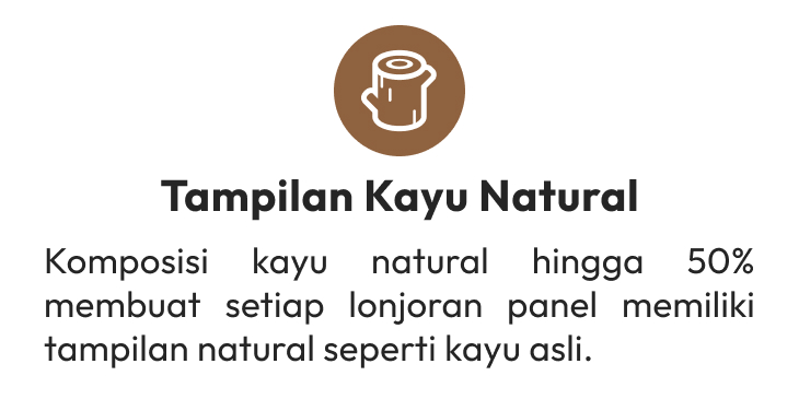 wpc tampilan kayu natural 